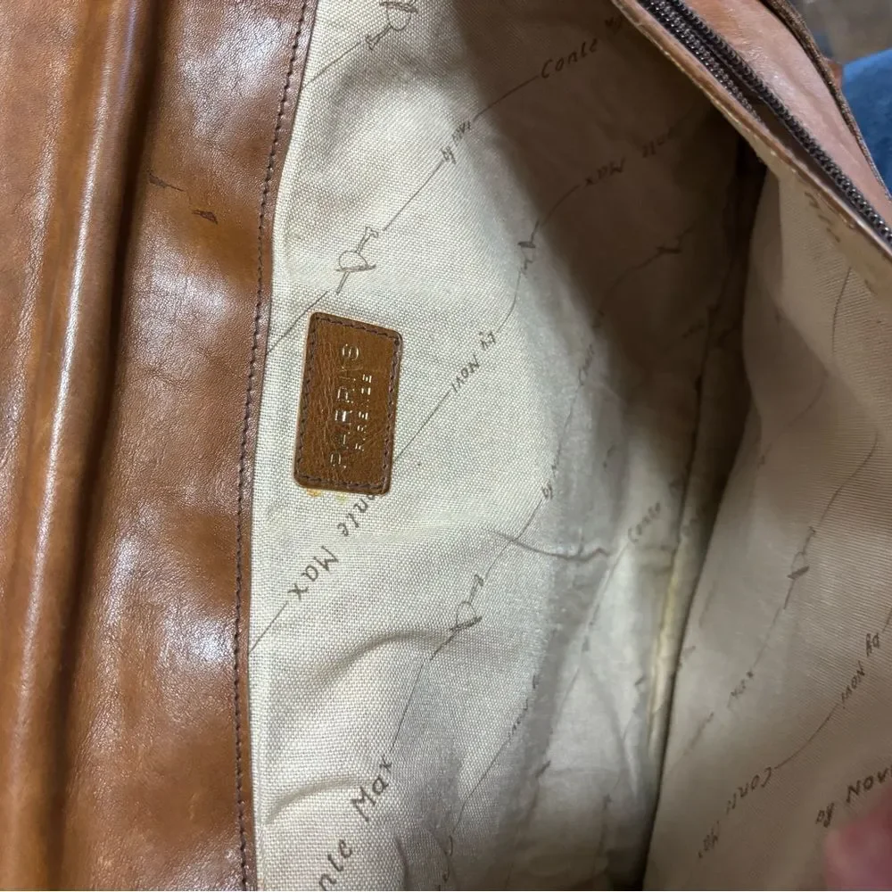 Vintage Parri’s Firenze Tan Leather Women's Laptop Bag